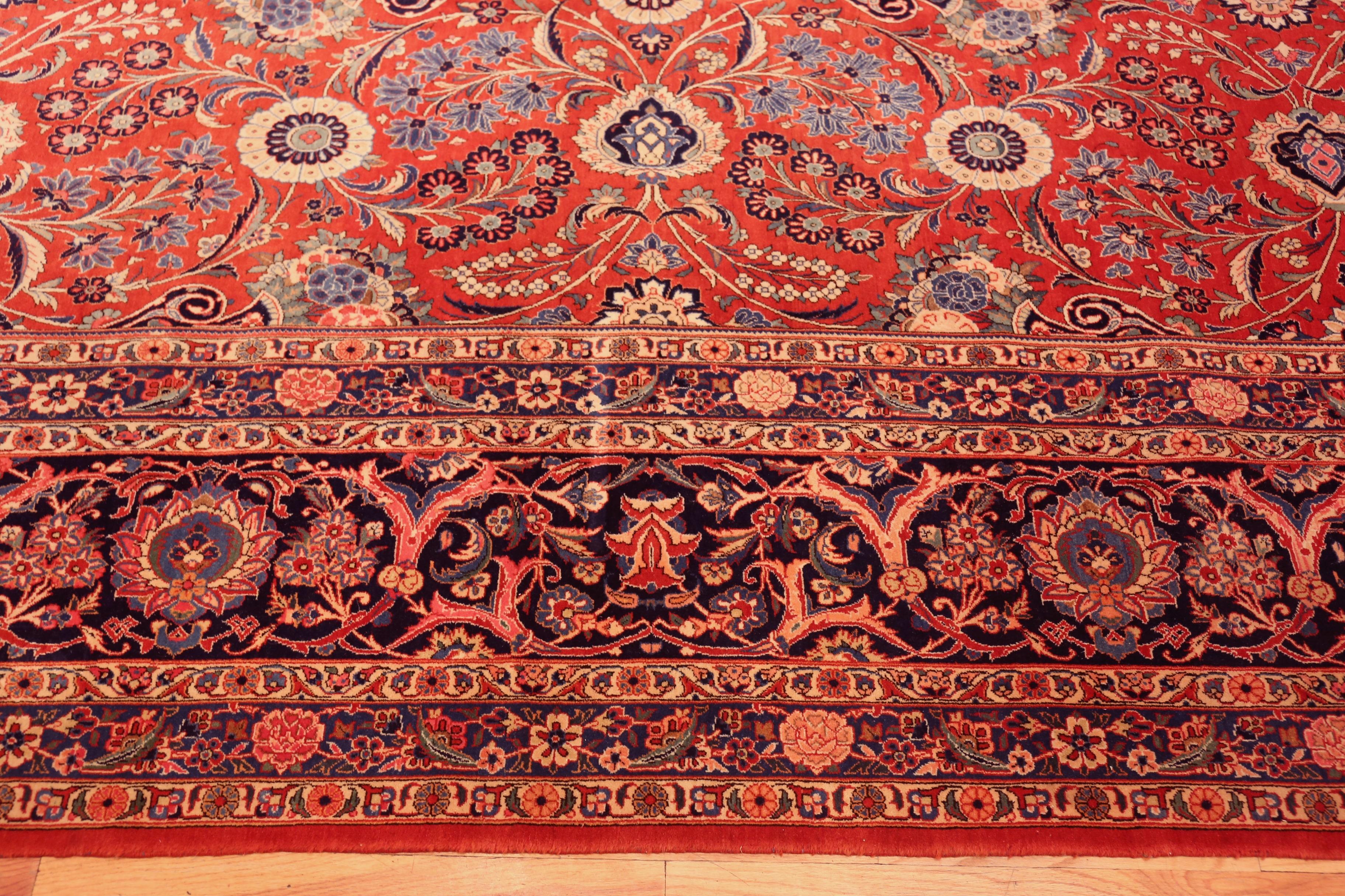 Nazmiyal Collection Alfombra Persa Kashan de Hoces Grande 3,5 m x 4,8 m en venta 1