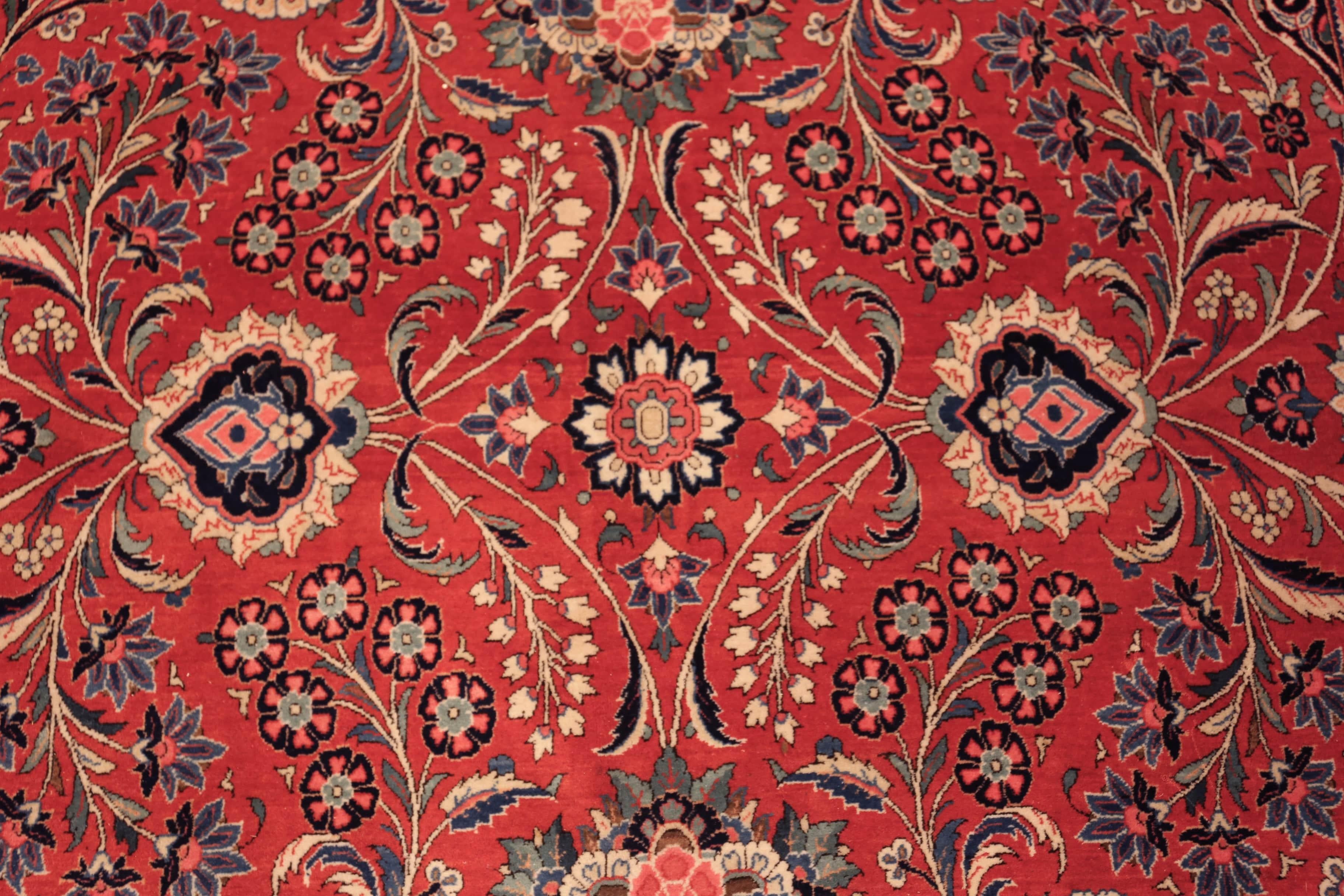 Nazmiyal Collection Alfombra Persa Kashan de Hoces Grande 3,5 m x 4,8 m en venta 2