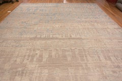 Nazmiyal Collection Large Size Light Blue Abrash Tribal Modern Rug 13'8" x 19'6"