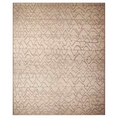 Collection Nazmiyal - Design tribal clair - Tapis moderne de 20' x 24'4"