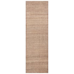 Tappeto Runner per corridoi moderni Nazmiyal Collection Light Color Crema 3' x 9'9"