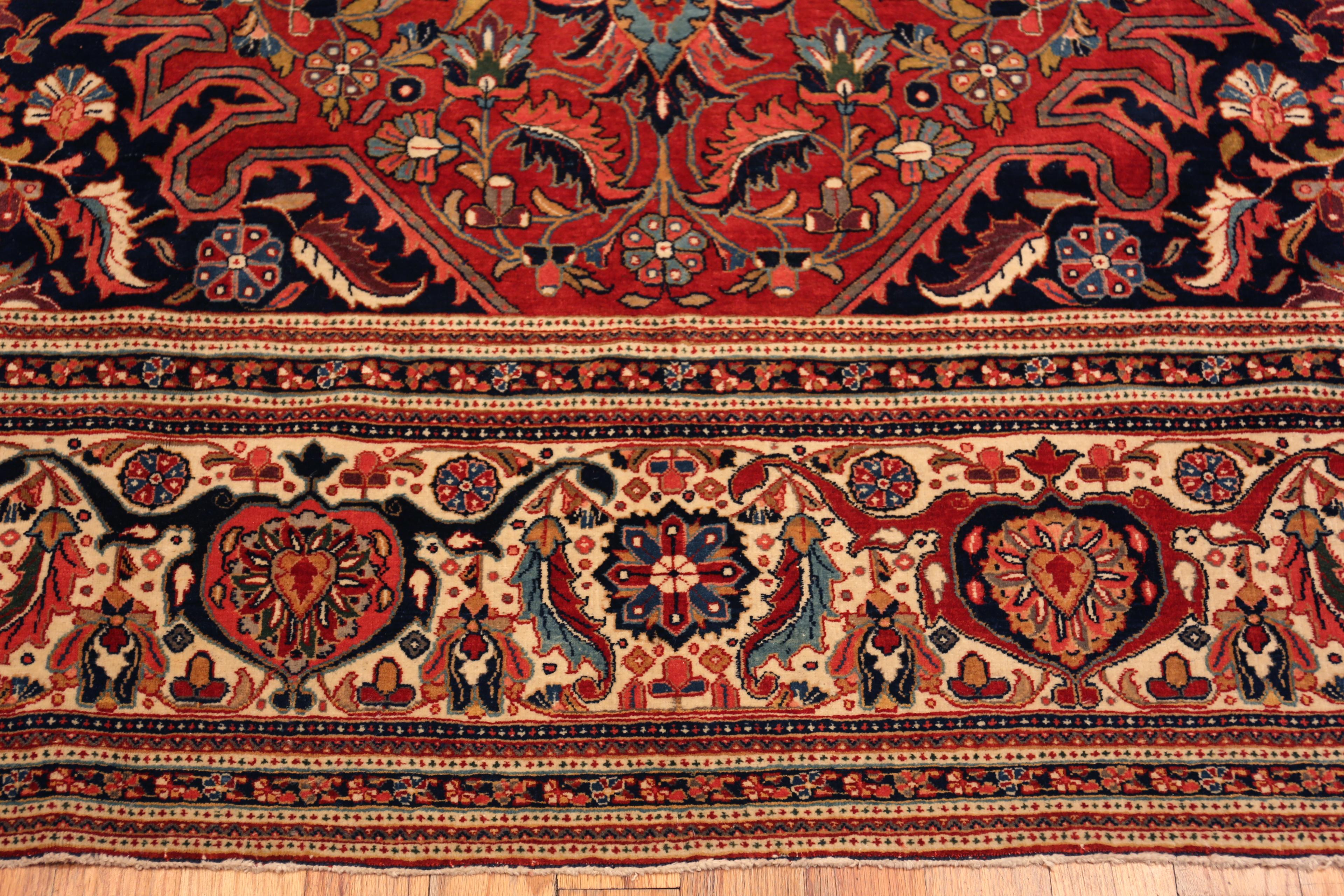 Tappeto Nazmiyal Collection Majestic Lion Garden Antique Heriz in vendita 11