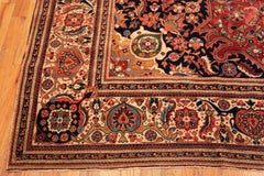 Nazmiyal Collection Majestic Lion Garden Antique Heriz Rug 9 ft x 12 ft 7 in