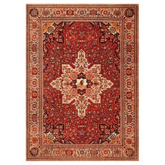 Nazmiyal Collection Majestic Lion Garden Antique Heriz Rug