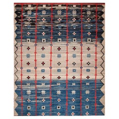 Collection Nazmiyal, design suédois moderne du milieu du siècle dernier, tapis de 12'5" x 15'4"