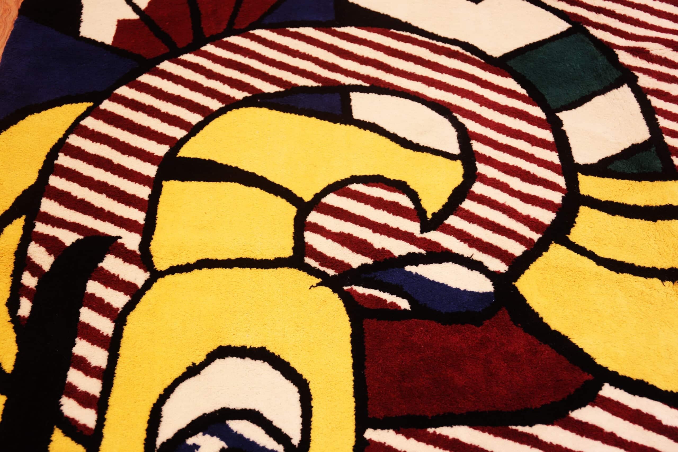 Nazmiyal Collection Mid-Century Pop Art Teppich 9 ft x 12 ft (20. Jahrhundert) im Angebot