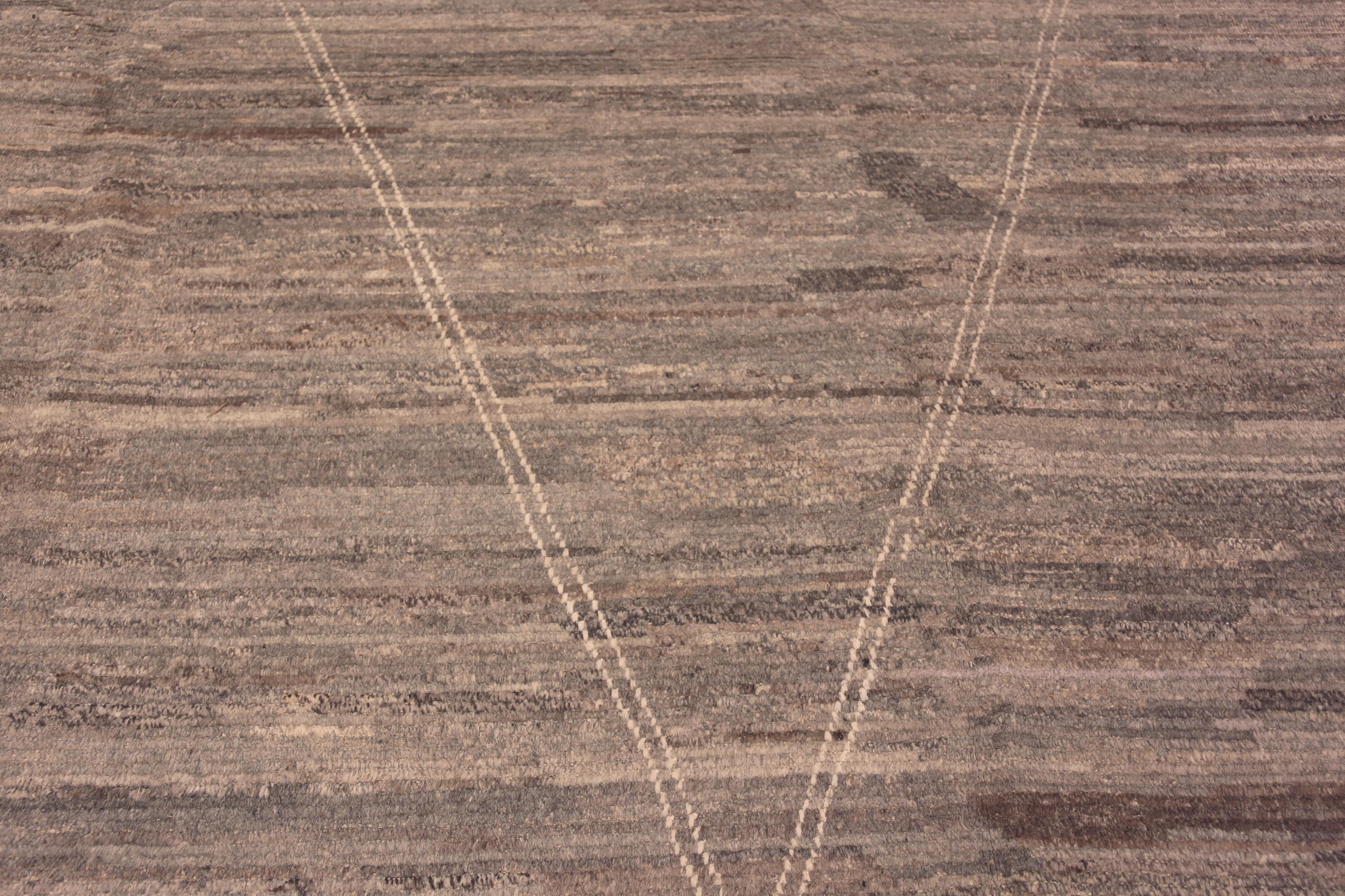 Nazmiyal Collection Modern Abstract Minimalist Tribal Area Rug 10'8