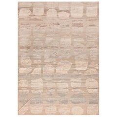 Tapis d'Asie centrale moderne et chic de la collection Nazmiyal, 7 pieds 1 pouces x 9 pieds 10 pouces
