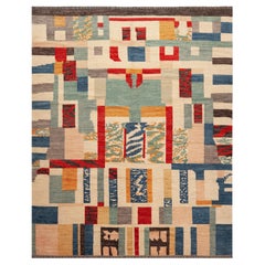 Nazmiyal Collection Modern Contemporary Swedish Rug 8 ft 10 in x 10 ft 9 in