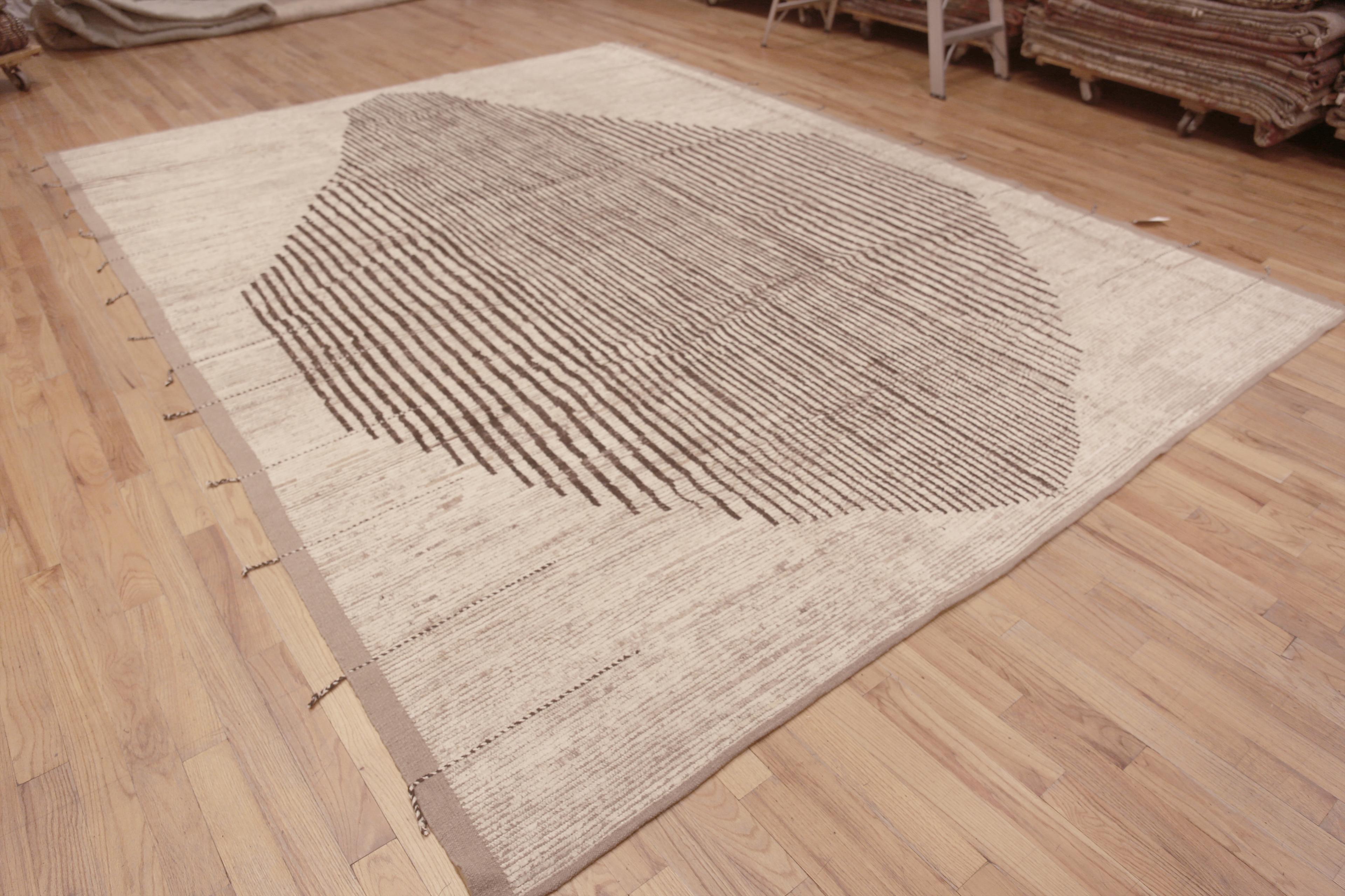 Trendy Handmade Modern Geometric Design Wolle Pile Contemporary Area Rug, Herkunftsland: Zentralasien, Entstehungszeit: Modern Rugs