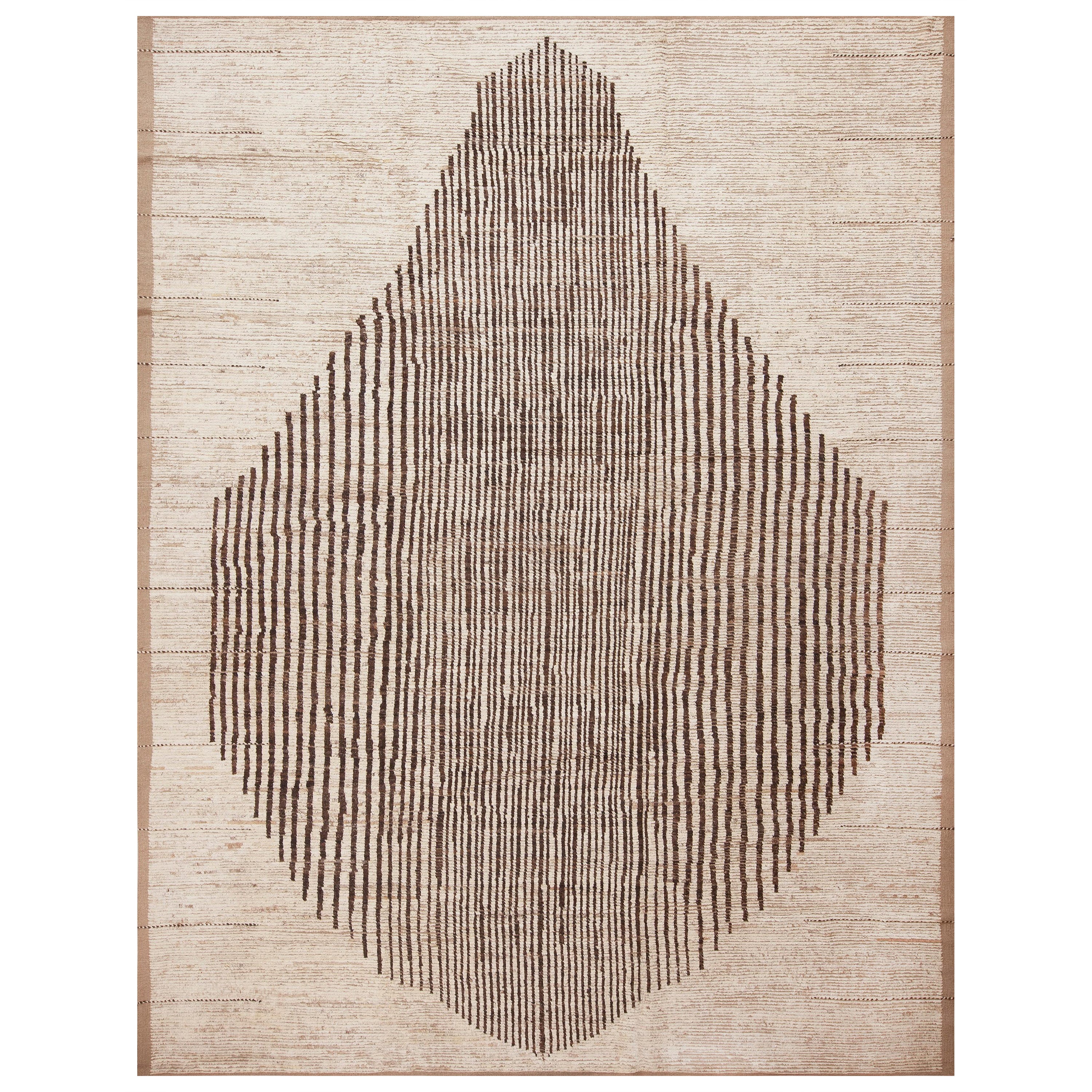 Nazmiyal Collection Tappeto da Area in Pile di Lana con Design Geometrico Moderno 10'7" x 13'10"