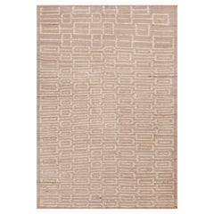 Tappeto Geometrico Moderno fatto a mano Nazmiyal Collection 6'7" x 9'7"