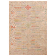 Nazmiyal Collection Modern Minimalist Area Rug. 6 ft 10 in x 9 ft 8 in