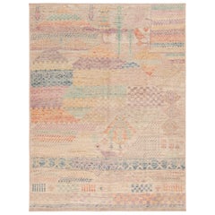 Moderner minimalistischer Teppich der Nazmiyal-Kollektion. 5 ft x 6 ft 8 in