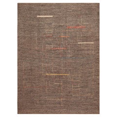Nazmiyal Collection Modern Neutral Tone Minimalist Rug 8 ft 10 in x 11 ft 11 in