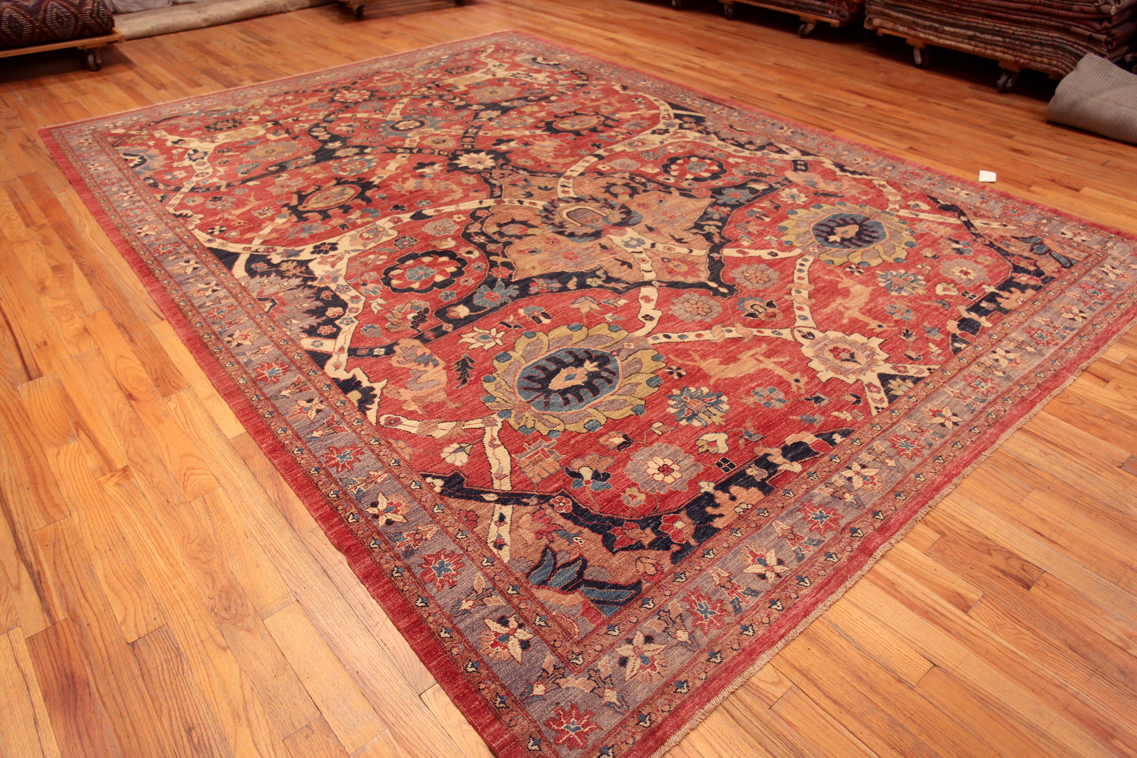Amazing Contemporary Modern Persian Animal Design Central Asian Oriental Area Rug, Country of Origin: Central Asia, Circa date: Modern Rugs
