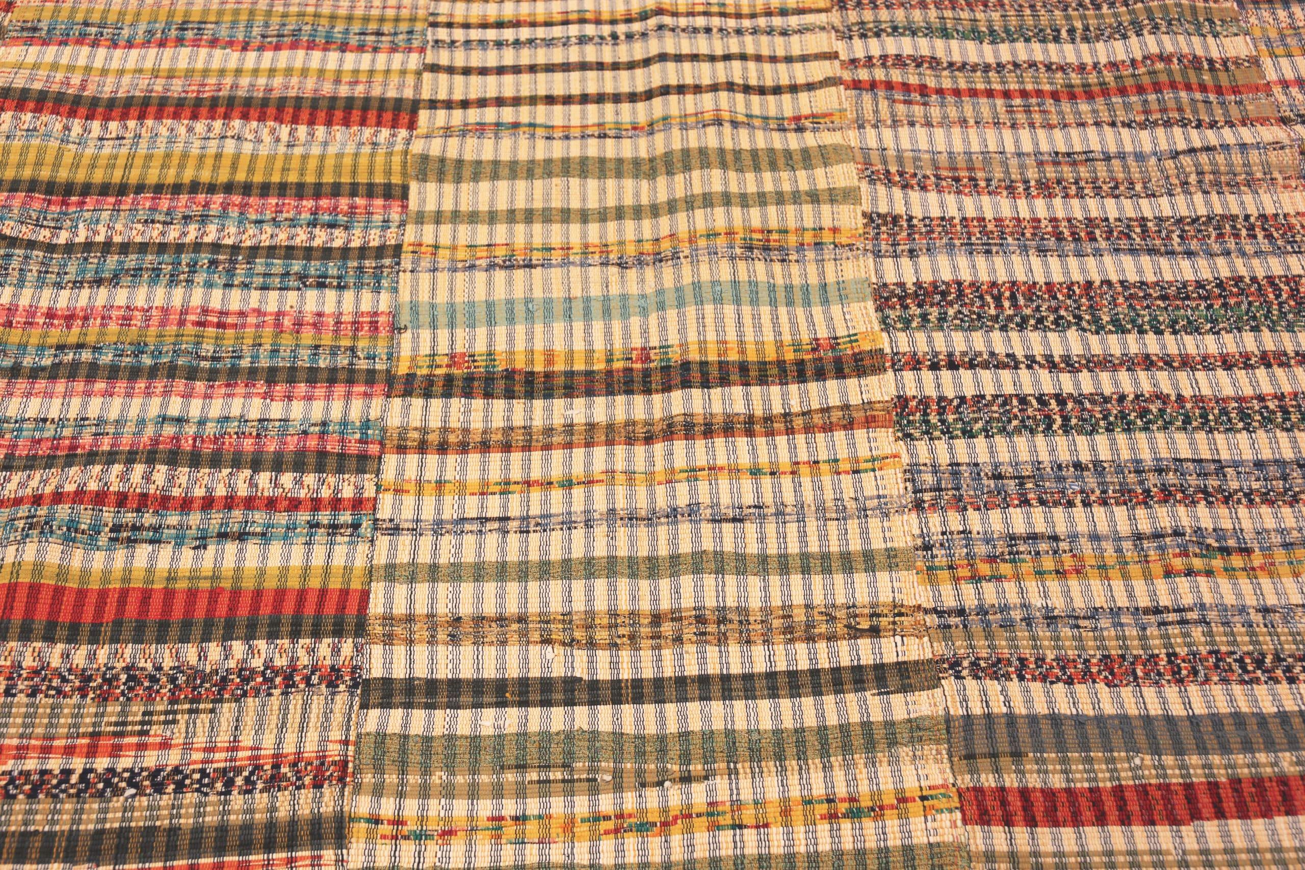 Hand-Knotted Nazmiyal Collection Modern Rag Rug. 9 ft 8 in x 11 ft 10 in For Sale