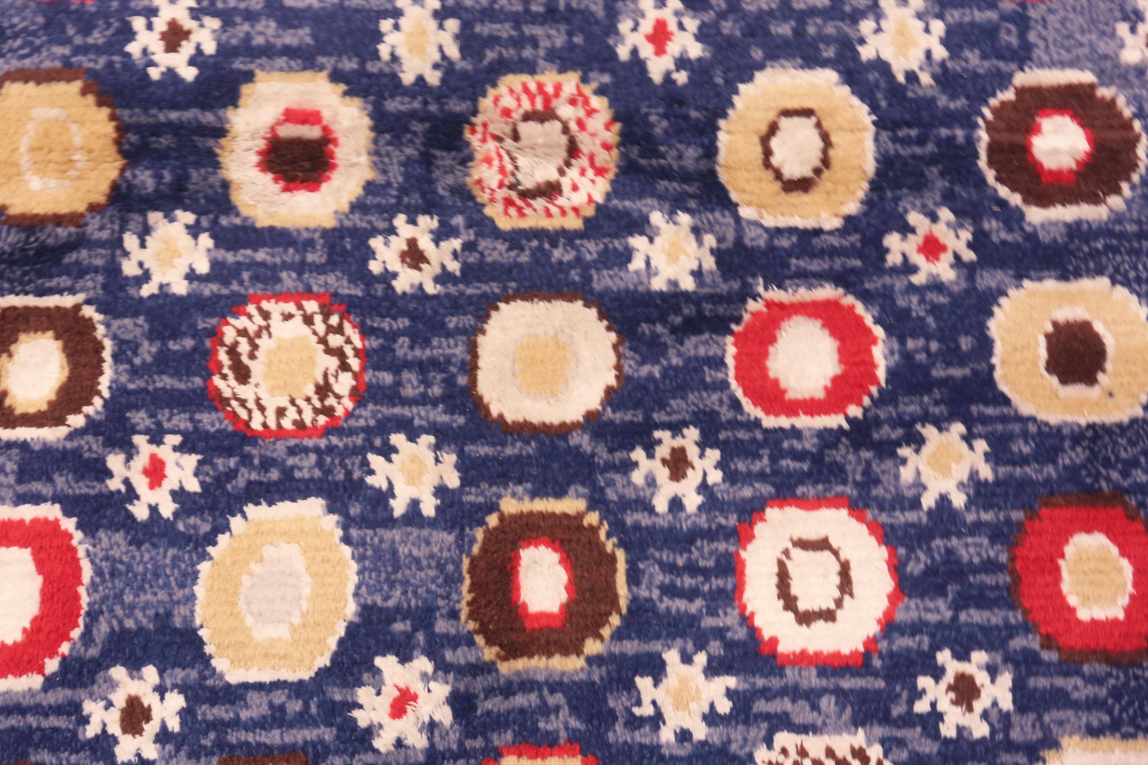 Nazmiyal Collection Modern Silk And Wool Swedish Inspired Rug 4