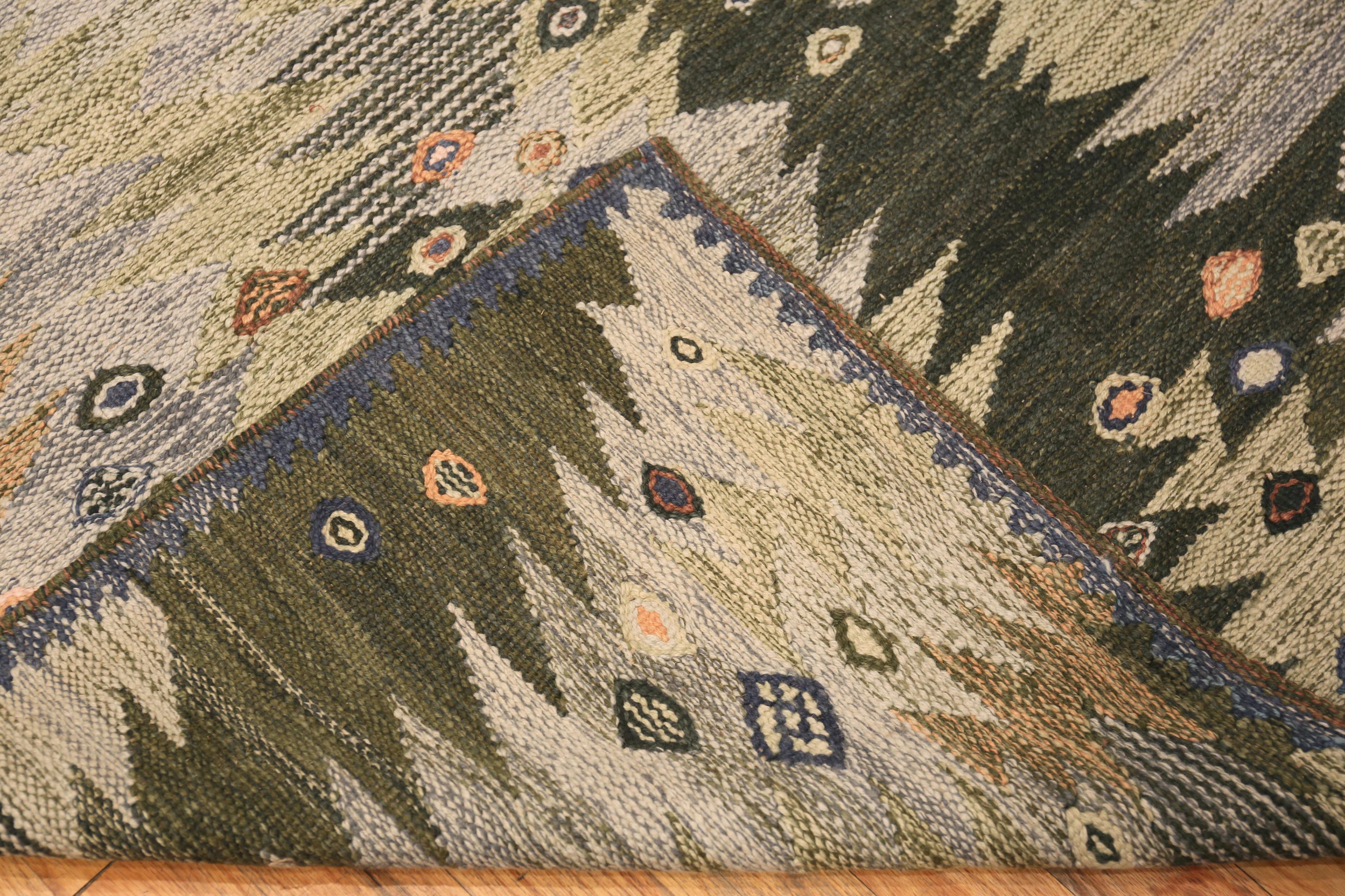 Centroasiatico Nazmiyal Collection Tappeto moderno svedese Kilim & Kilim 6 ft 3 in x 9 ft in vendita