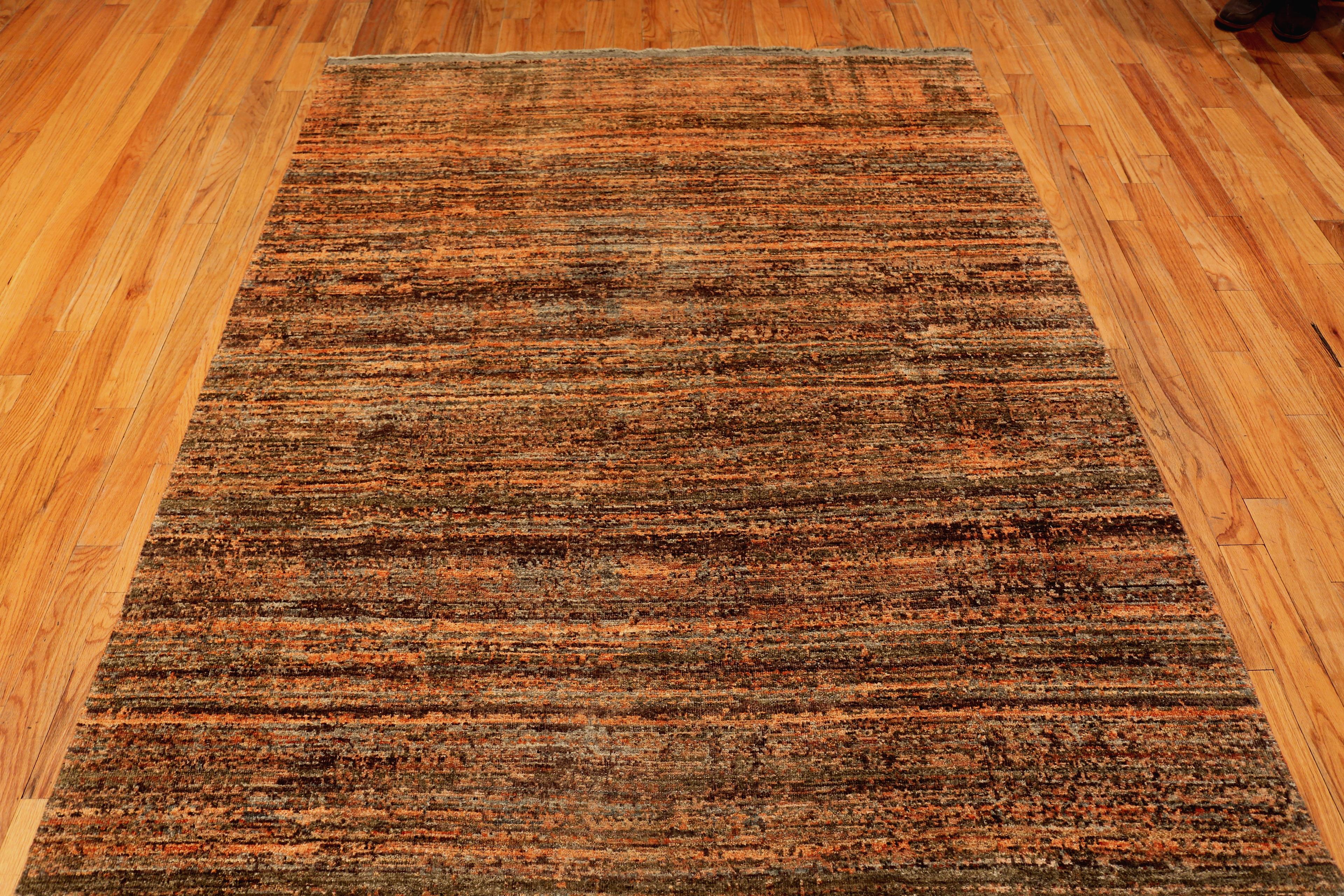Collection Nazmiyal - Tapis Wabi Sabi moderne et transitionnel. 6 ft x 11 ft 7 in (1,83 m x 3,53 m). Date approximative : Moderne 