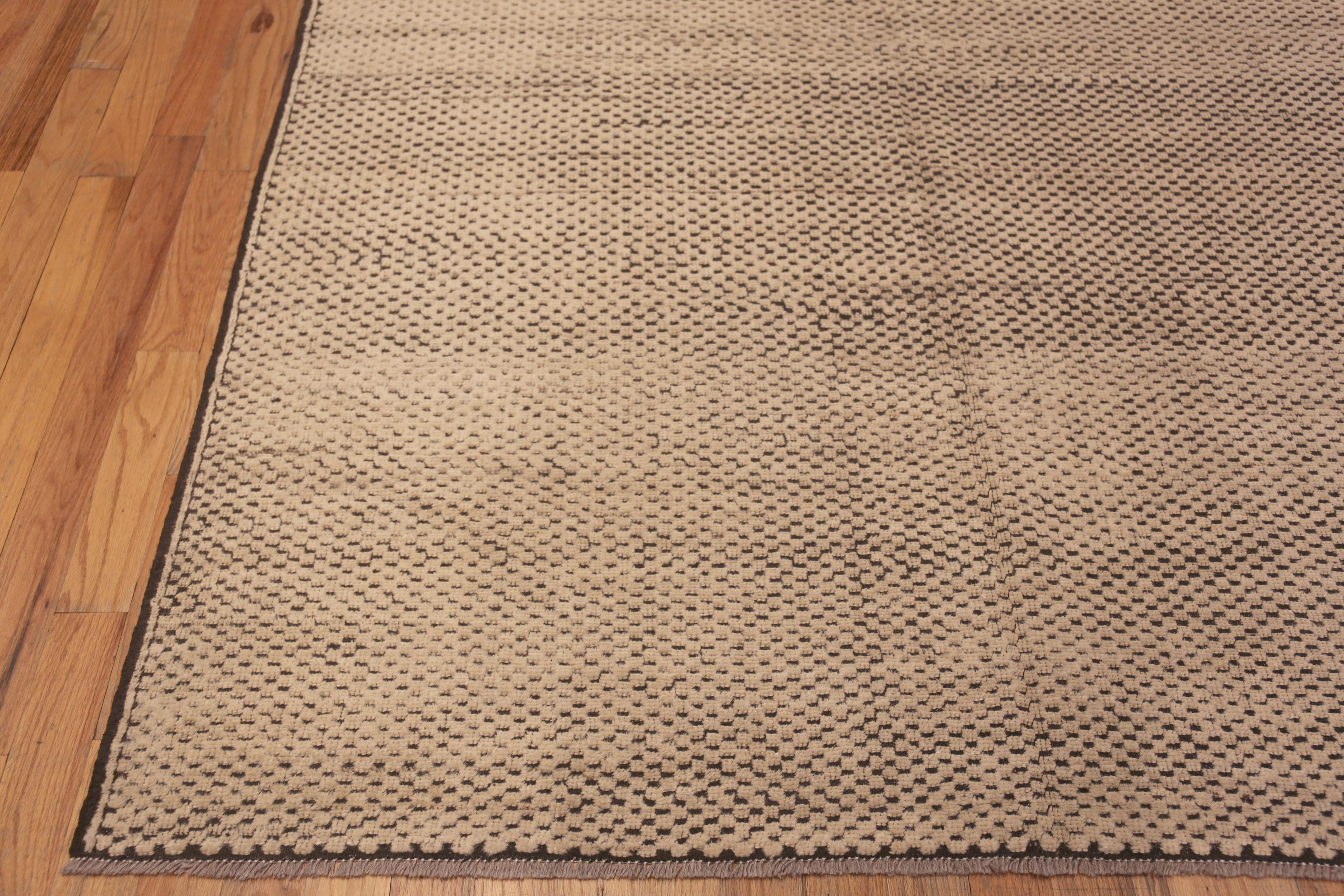 Nazmiyal Kollektion Moderner Tribal Checkerboard Design Wolle Florteppich 6'6