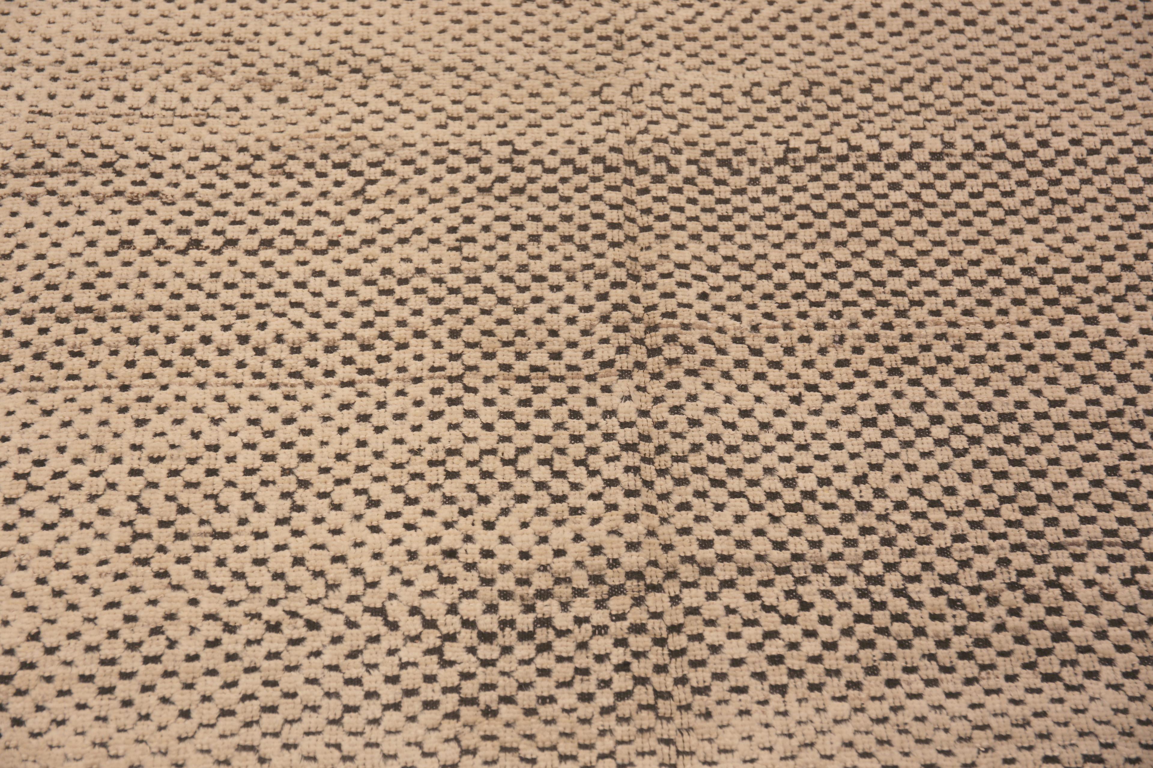 Nazmiyal Kollektion Moderner Tribal Checkerboard Design Wolle Florteppich 6'6