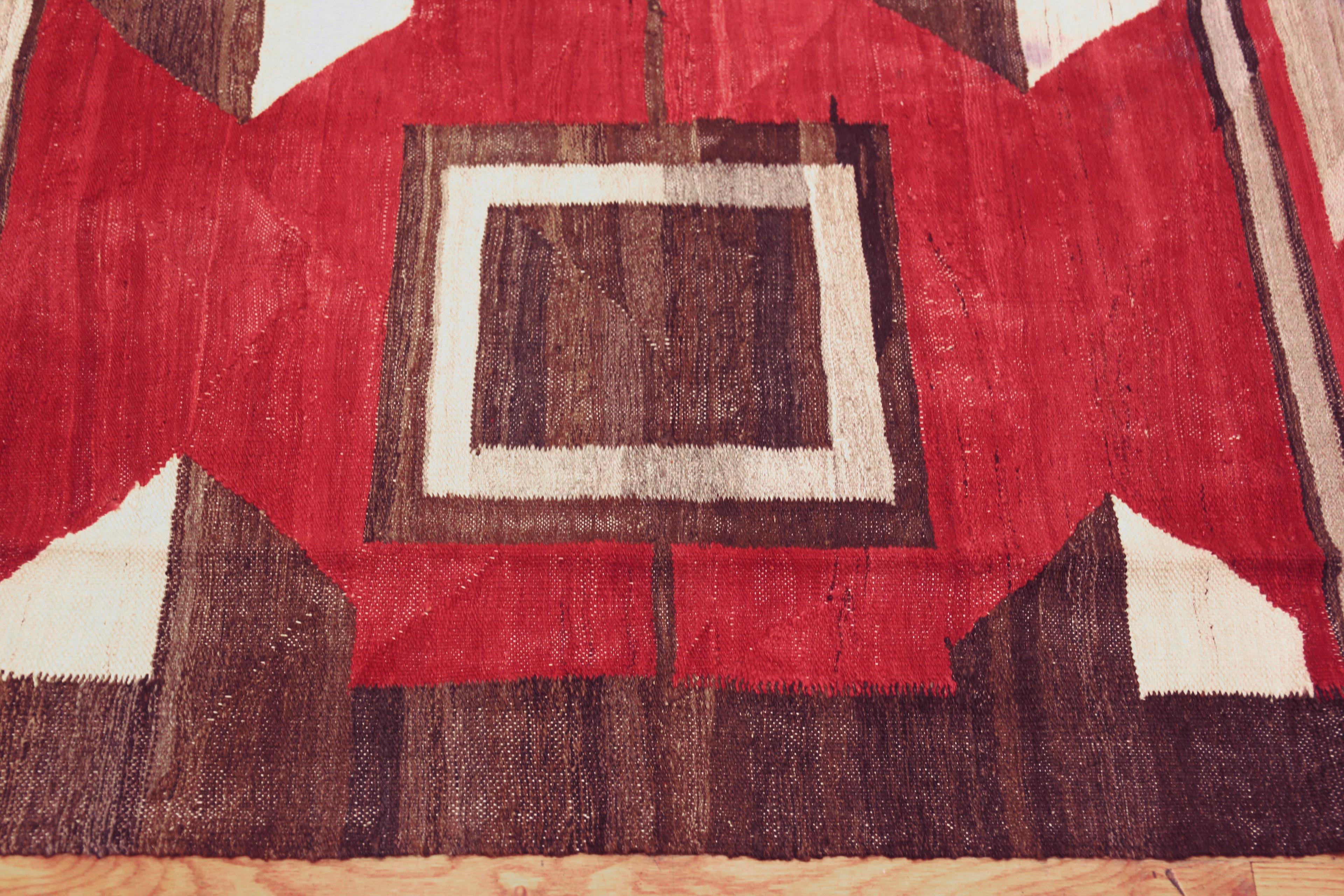 Contemporary Nazmiyal Collection Modern Tribal Geometric Flatweave Kilim Rug 8'8