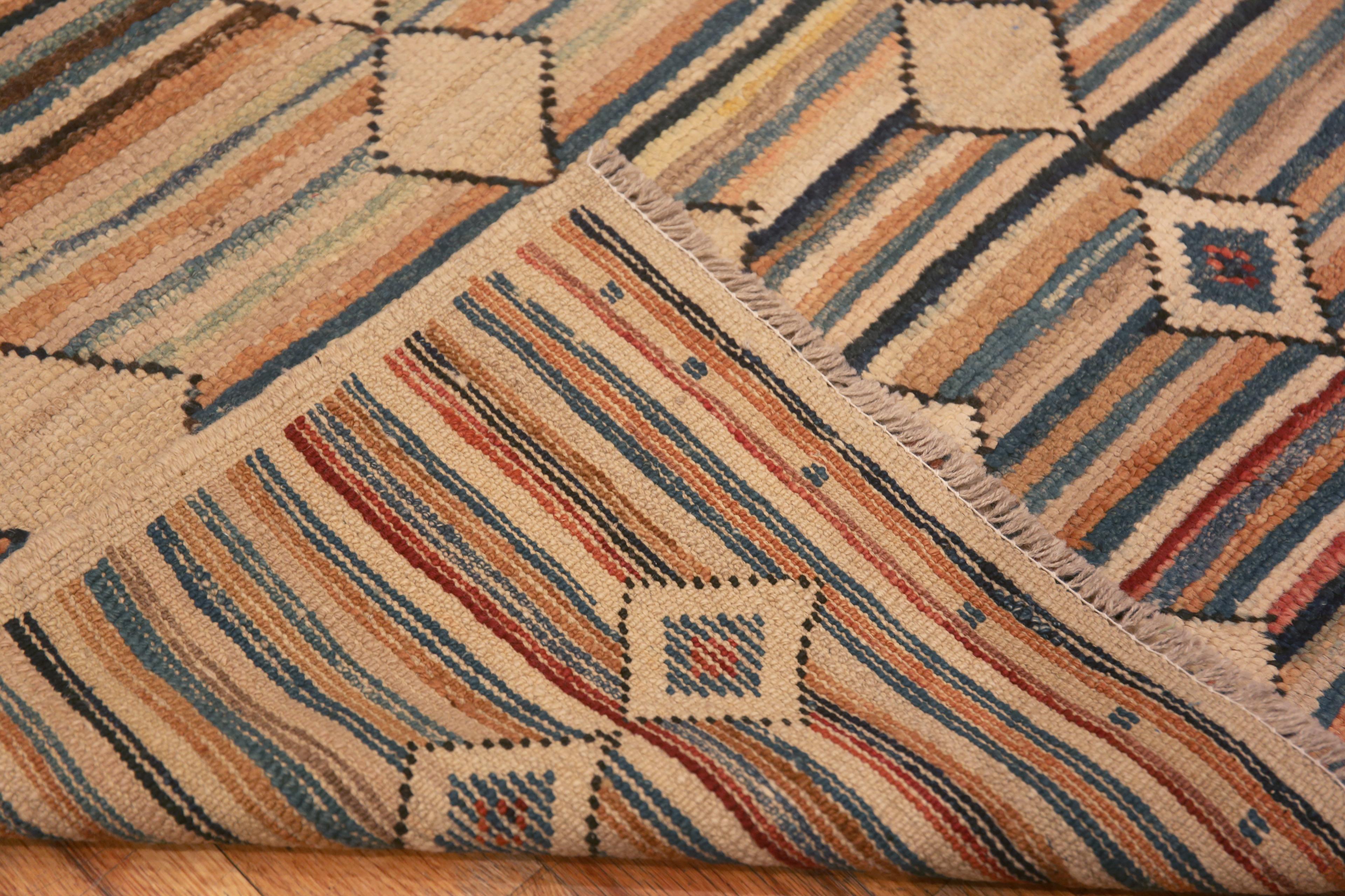 Wool Nazmiyal Collection Modern Tribal Geometric Hallway Runner Rug 2'10