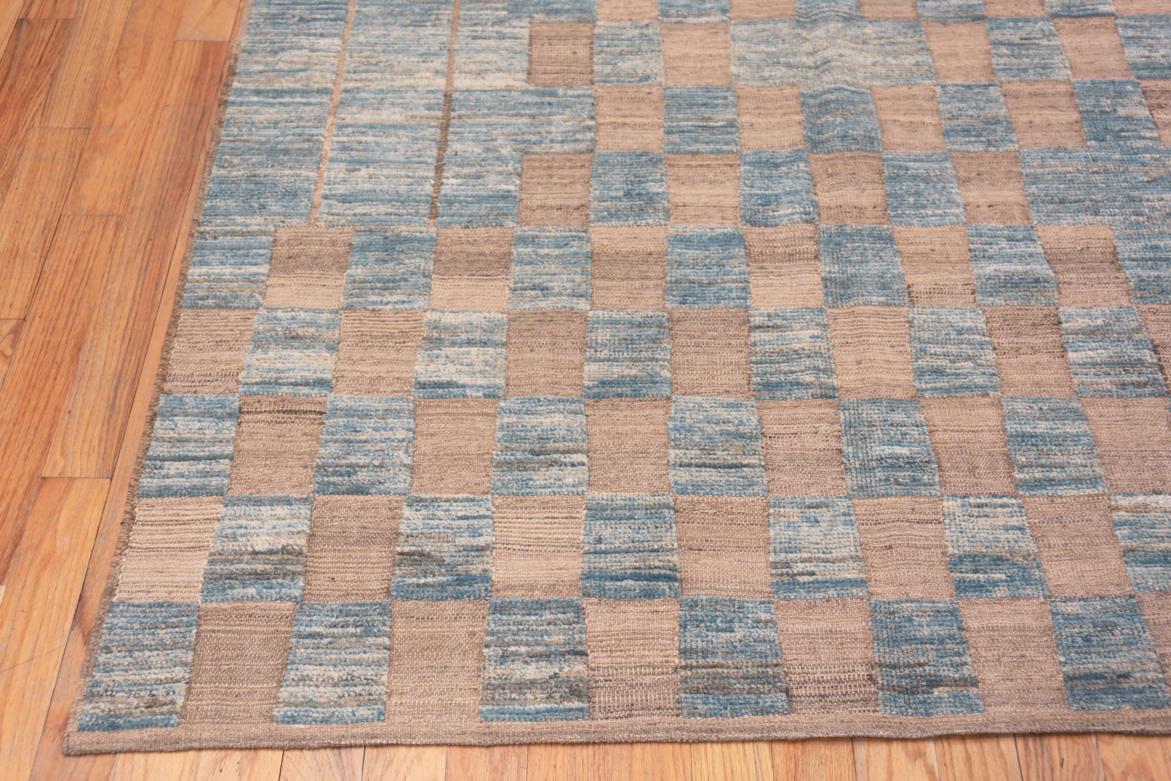 Collection Nazmiyal, tapis tribal géométrique moderne, taille de pièce 8'4
