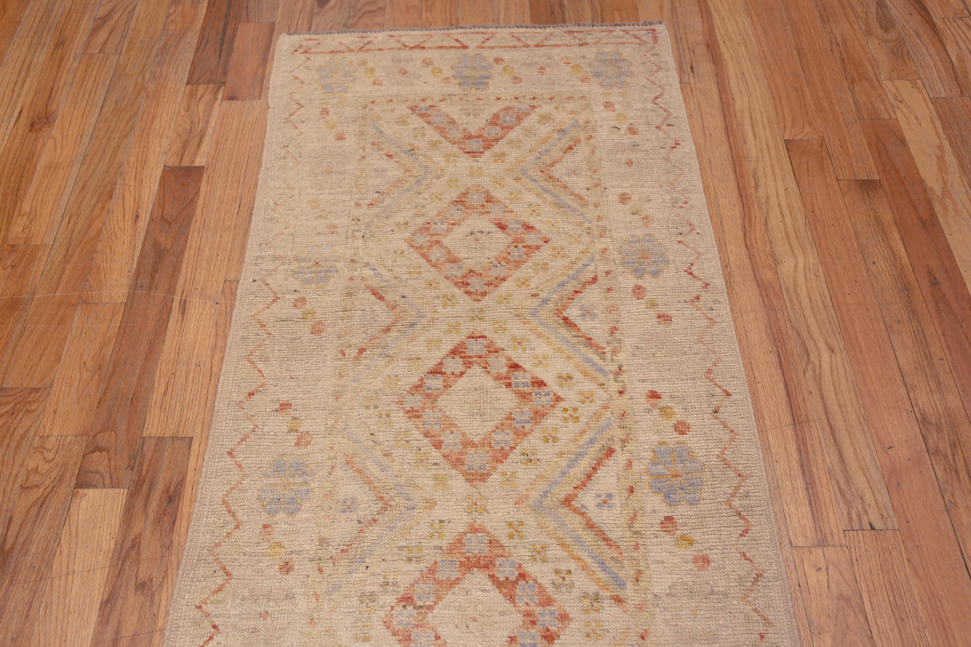 Central Asian Nazmiyal Collection Modern Tribal Geometric Rustic Runner Rug 2'11