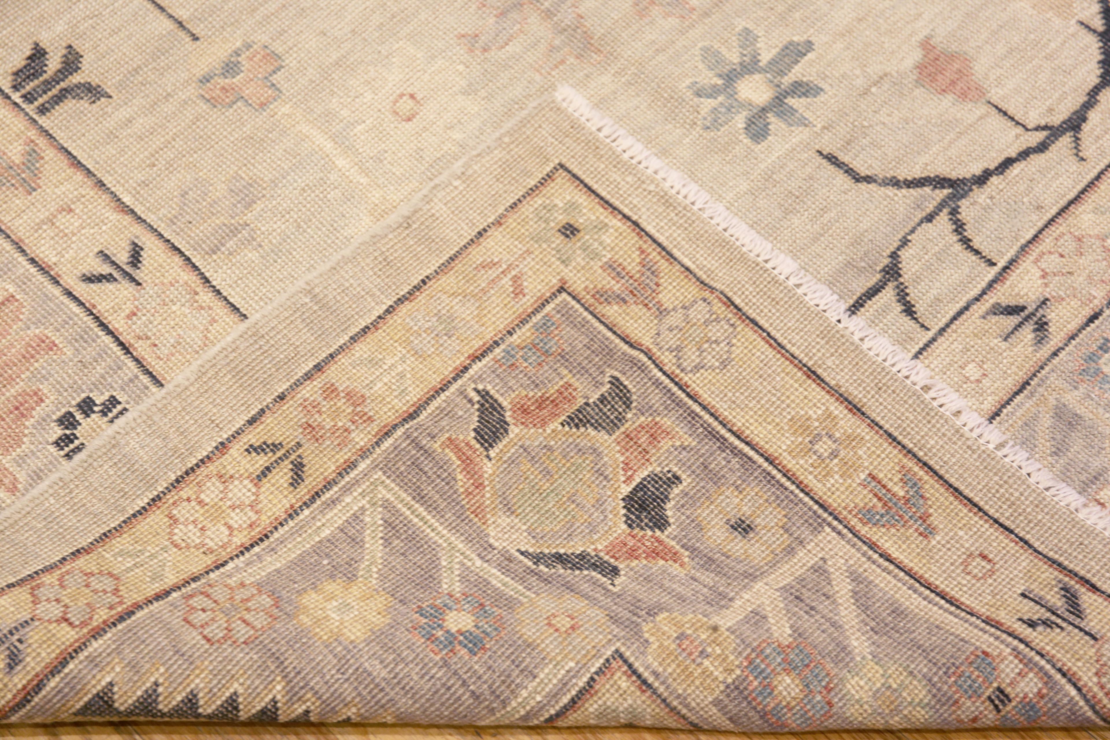 Annodato a mano Nazmiyal Collection Tappeto moderno tribale turco Design/One 8'4