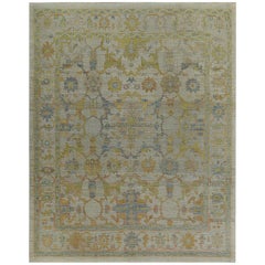 Nazmiyal Collection Modern Turkish Oushak Room Size Rug 10 ft 4 in x 12 ft 10 in