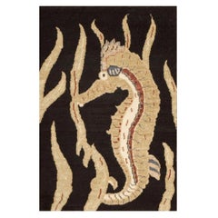 Nazmiyal Collection Tappeto moderno turco a cavalluccio marino 2 ft x 3 ft