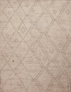 Nazmiyal Kollektion Marokkanischer Berber Beni Ourain inspirierter moderner Teppich 9'1" x 11'7"