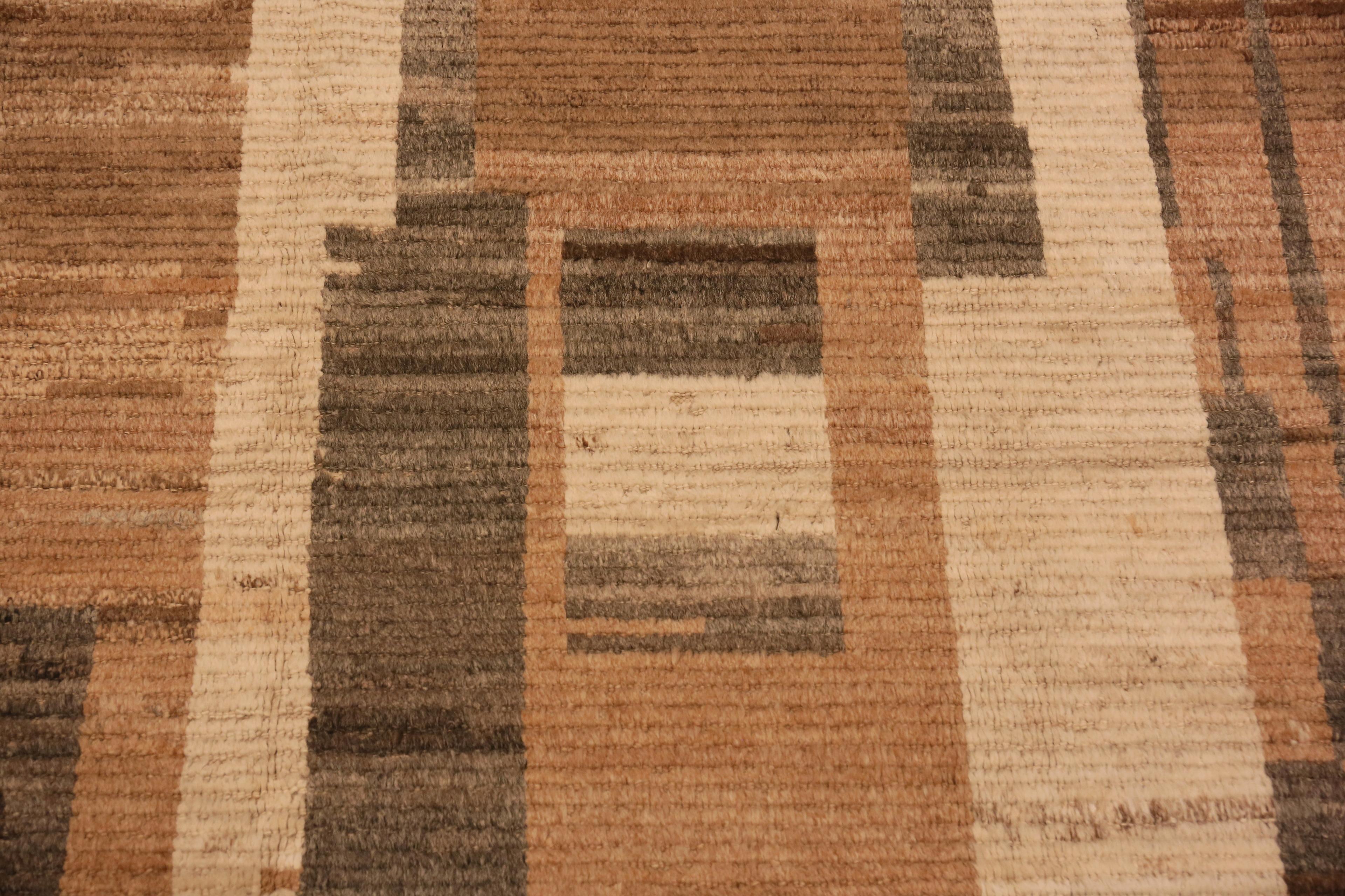 Contemporary Nazmiyal Collection Nature Inspired Modern Moroccan Rug. 9 ft 1 in x 11 ft 11 in For Sale