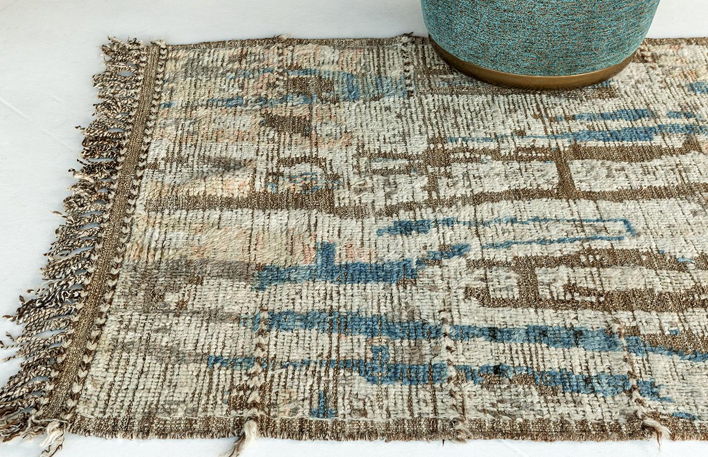 Afghan Nazmiyal Collection Nature Modern Distressed Rug 3 ft 11 in x 5 ft 10 in