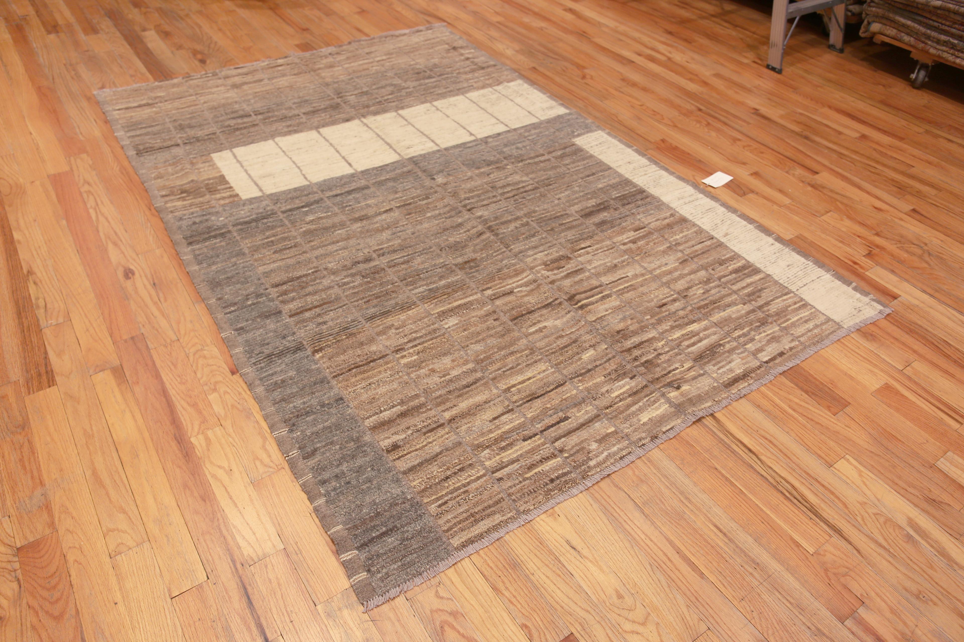 Nazmiyal Collection Neutrale Erde Farbe Modern Contemporary Area Rug 6'2