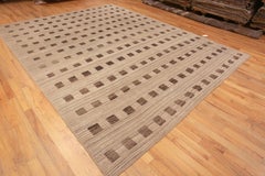 Nazmiyal Collection Neutral Geometric Squares Pattern Modern Rug 10'5" x 13'7"