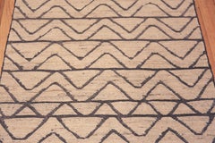 Nazmiyal Collection Neutral Tribal Geometric Modern Hallway Runner Rug 3' x 9'8"