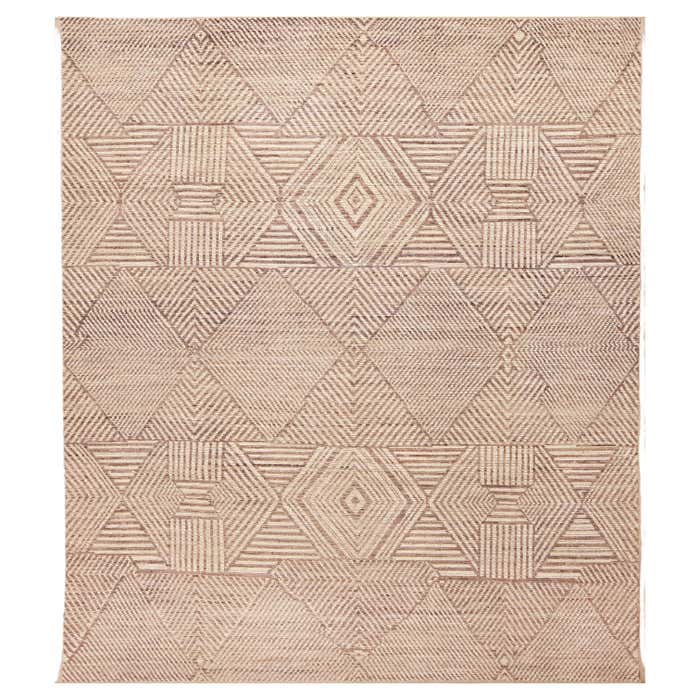 Nazmiyal Collection North African Inspired Modern Geometric Neutral Rug ...