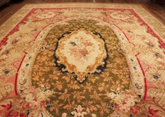 Nazmiyal Collection Oversized Antique English Axminster Carpet 15' x 20'7"
