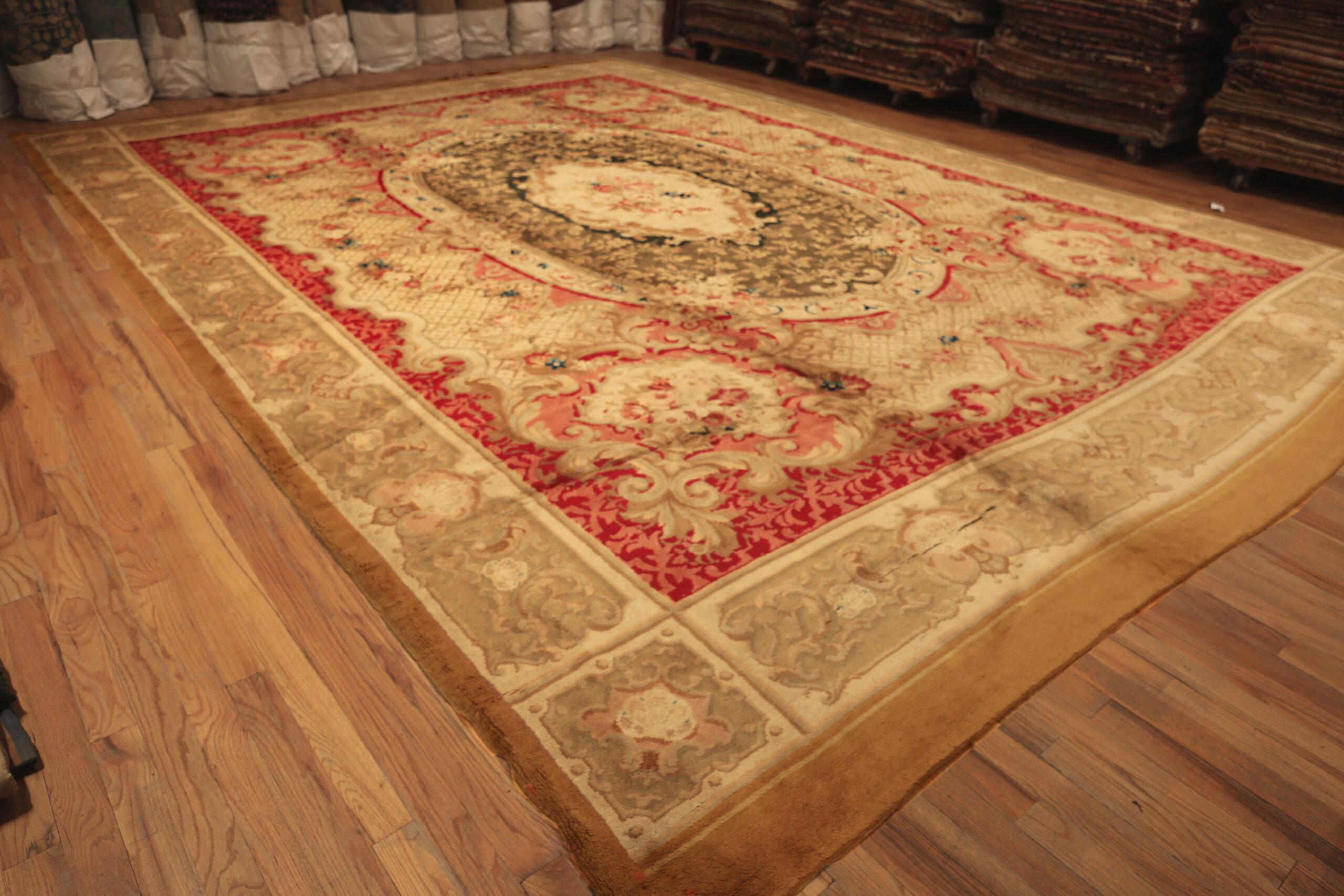 XIXe siècle Collection Nazmiyal Collection surdimensionnée Antique English Axminster Carpet 15' x 20'7