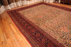 Nazmiyal Collection Oversized Antique Persian Kashan Rug 13 ft 8 in x 23 ft 8 in