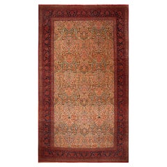 Nazmiyal Collection Oversized Antique Persian Kashan Rug 13 ft 8 in x 23 ft 8 in