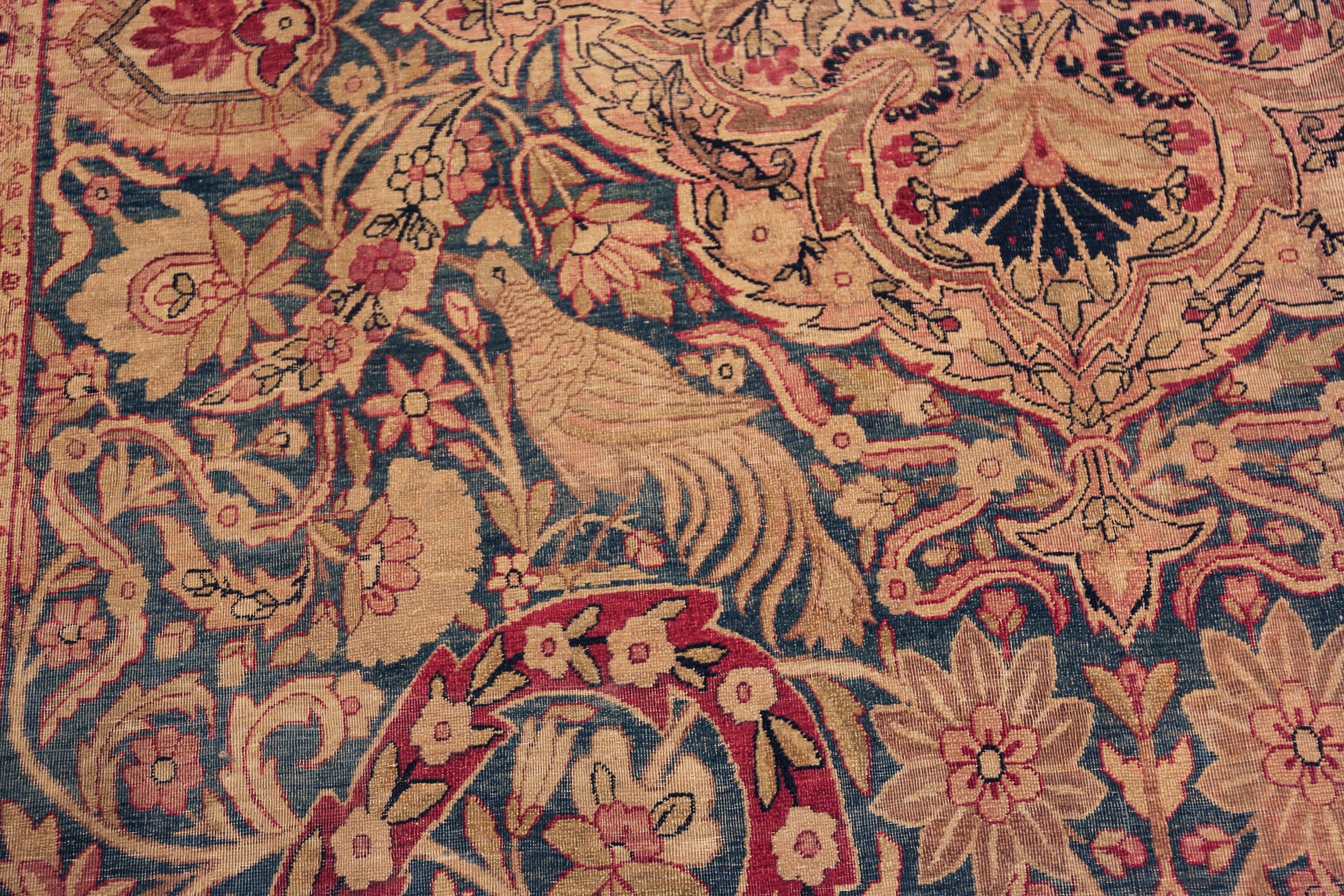 Nazmiyal Collection Übergroße antike persische Kerman Teppich 10 ft x 20 ft 5 in im Zustand „Gut“ im Angebot in New York, NY