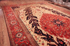 Nazmiyal Collection Übergroße antike persische Serapi Teppich 14 ft 9 in x 25 ft