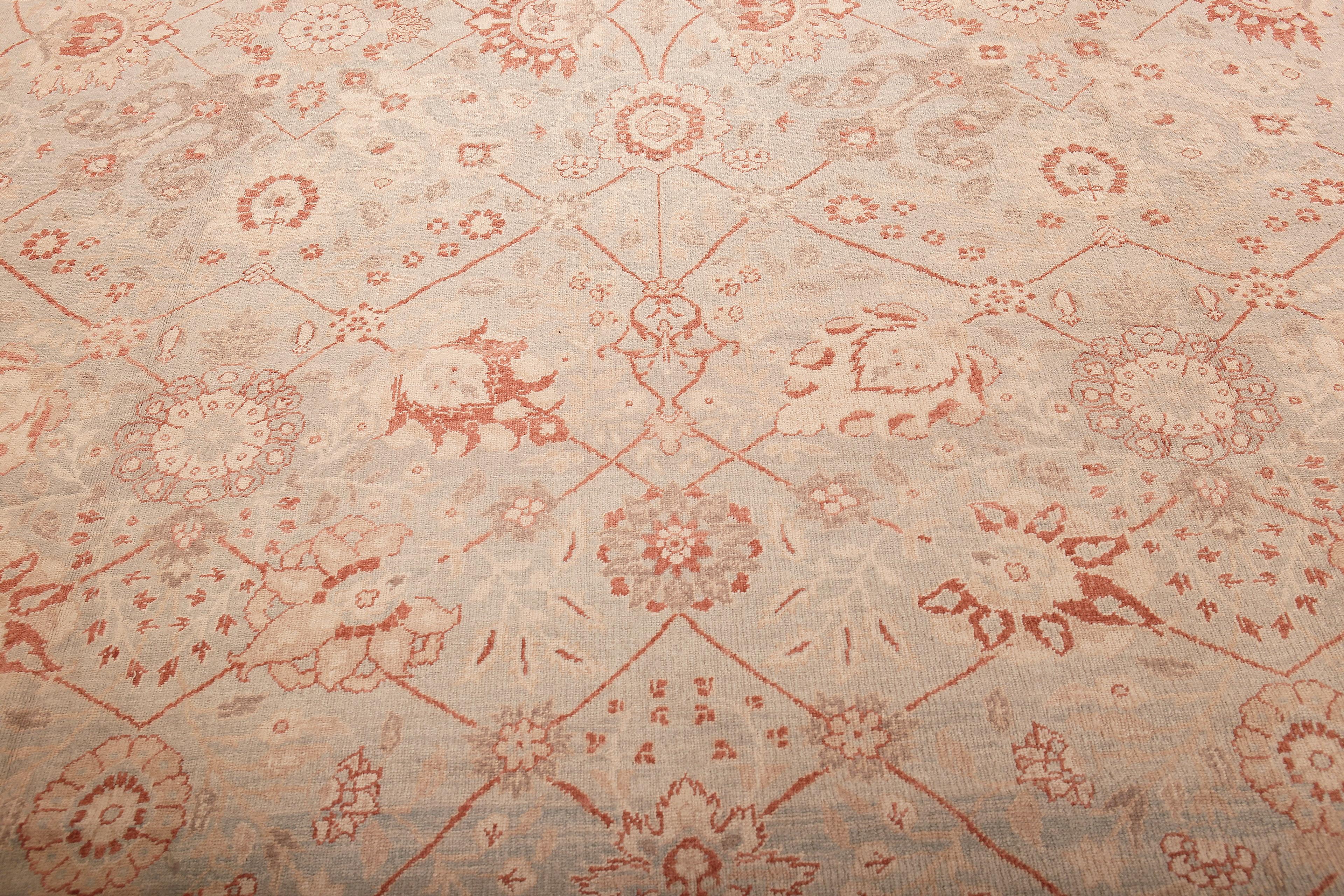 Nazmiyal Collection überdimensioniert Tabriz Vase Design Teppich 14 ft 8 in x 24 ft 4 in (21. Jahrhundert und zeitgenössisch) im Angebot