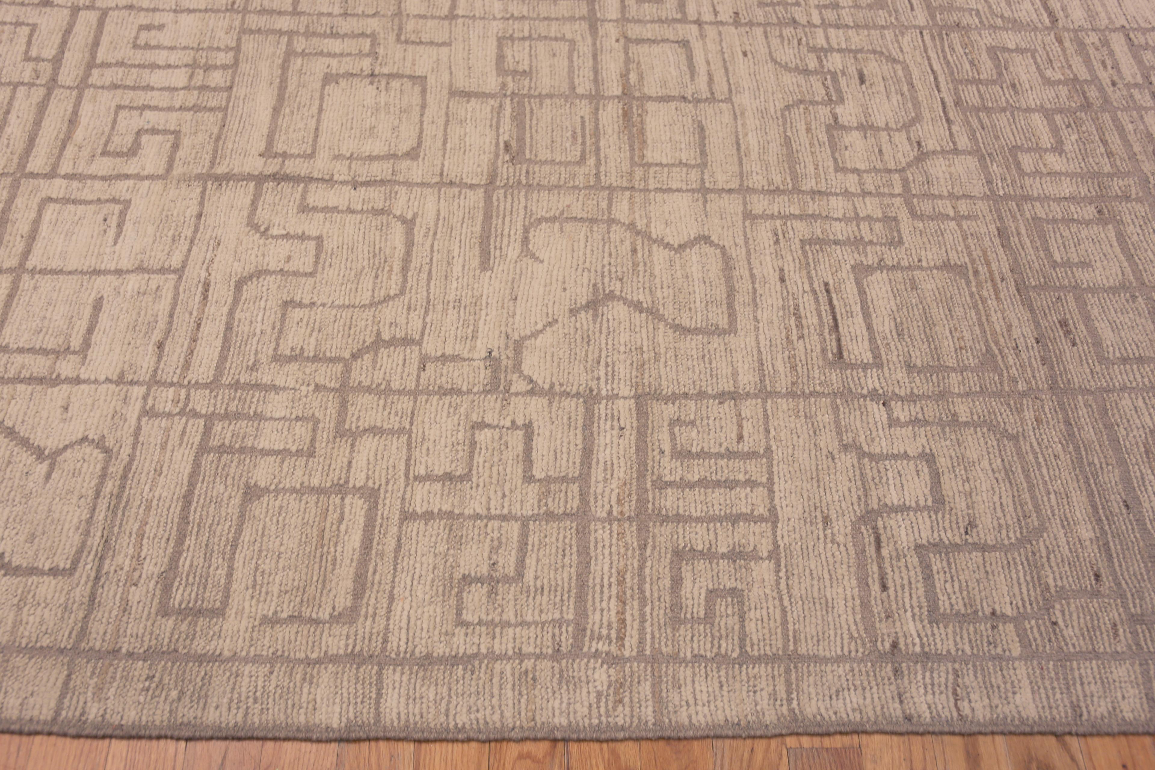 Centrasiatique Collection Nazmiyal, tapis moderne surdimensionné à motifs géométriques tribaux 19' x 26'