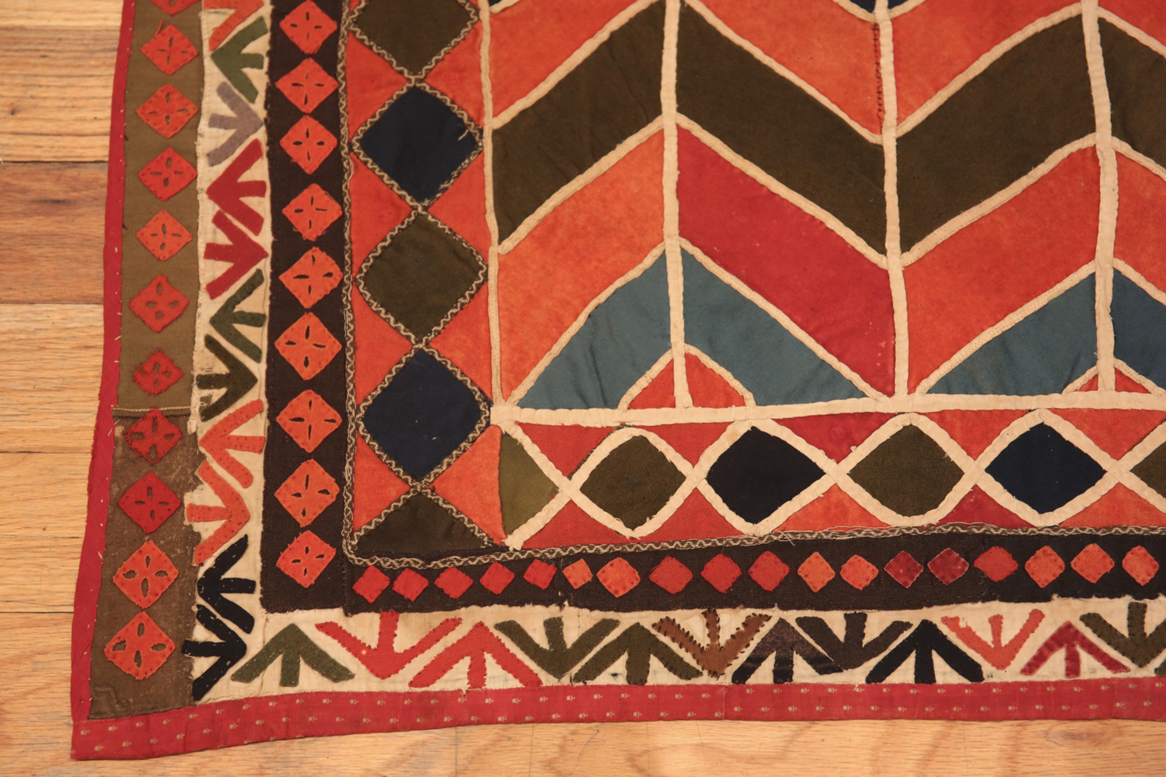 Pair Of Antique Uzbek Karakalpak Textiles In Good Condition For Sale In New York, NY