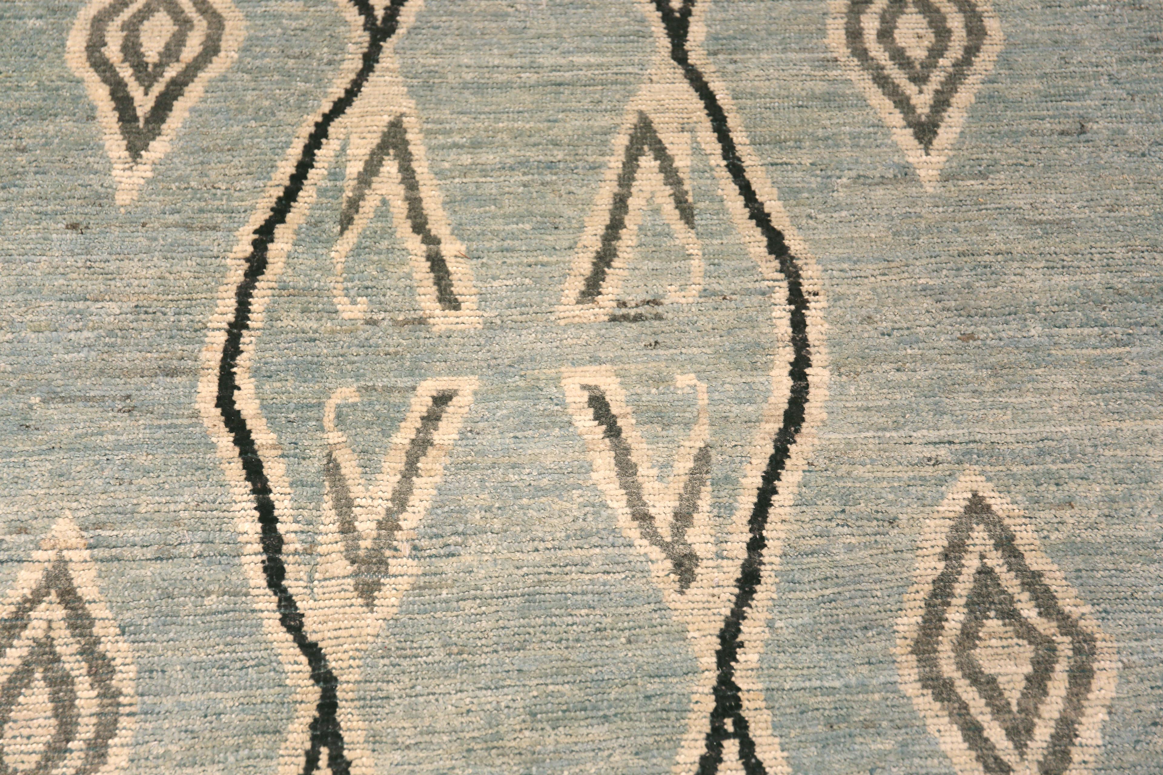 Nazmiyal Kollektion Primitive Modern Großer Teppich 14' x 18' in Pastelltönen Primitive Moderne (Stammeskunst) im Angebot